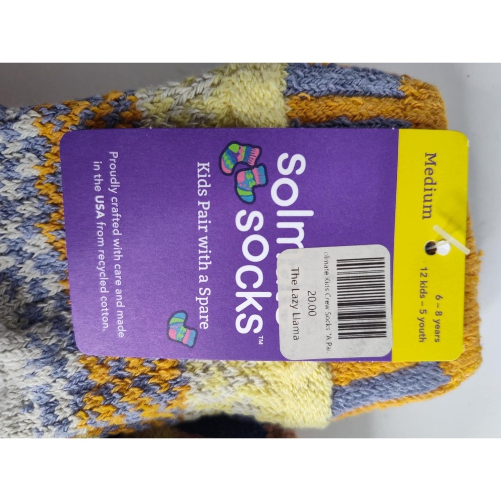 Solmate Socks Kid Medium LOT OF 2 - Picture 3 of 3